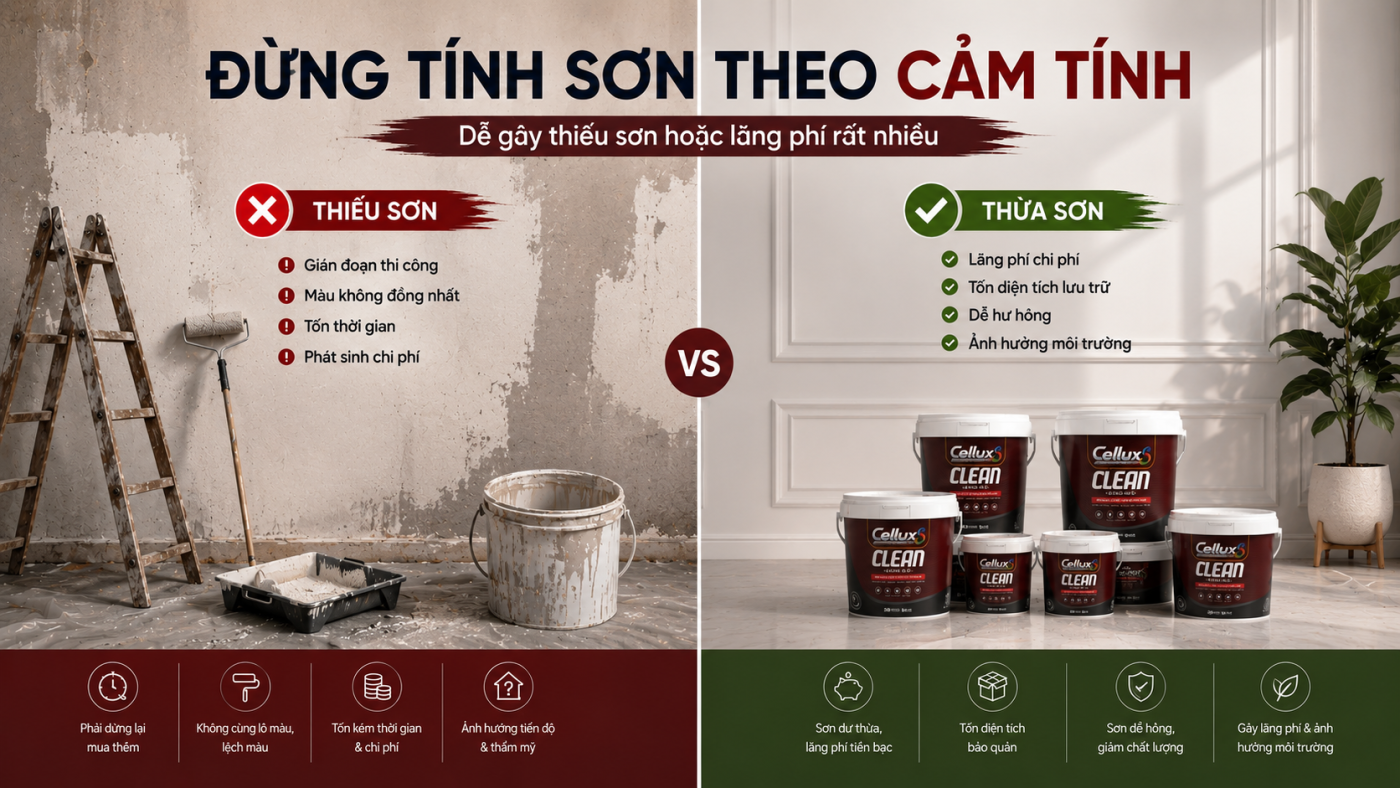 Đừng tính sơn theo cảm tính