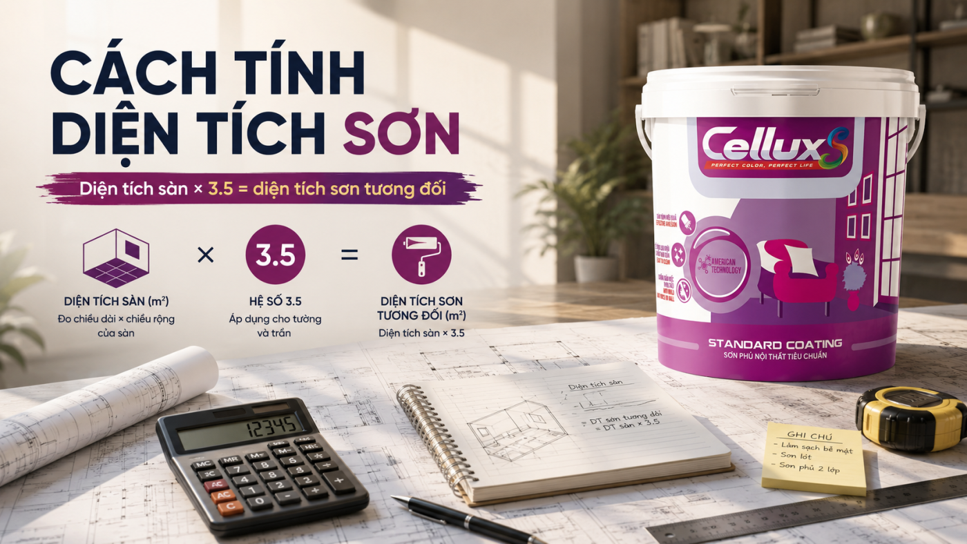 Cách tính diện tích sơn cho ngôi nhà của bạn