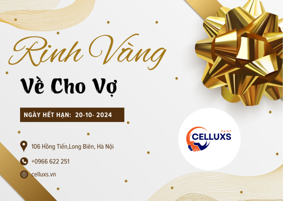 Ring vàng về cho vợ cùng CELLUXS