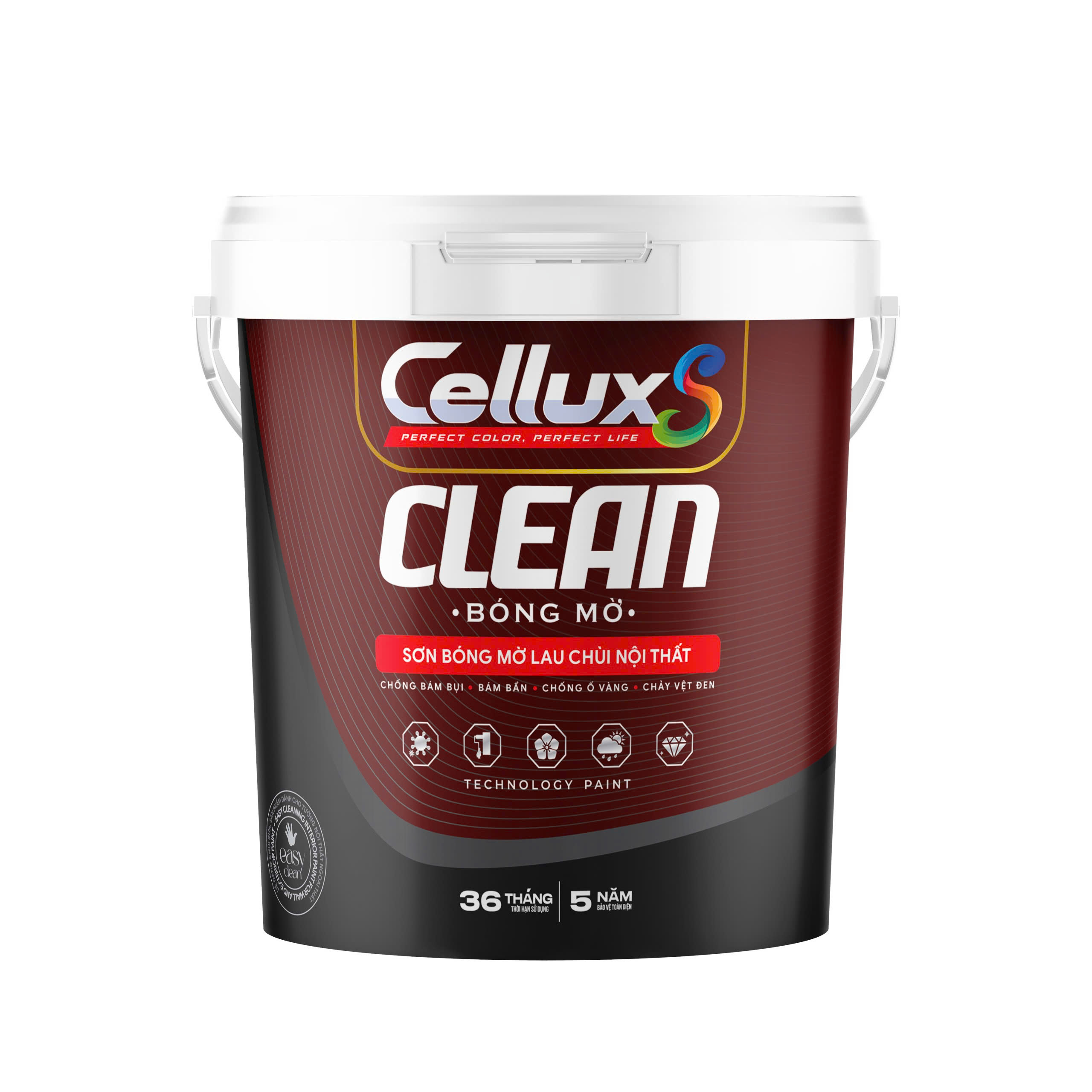Sơn Bóng Mờ Nội Thất Lau Chùi Chà Rửa - CELLUXS CLEAN