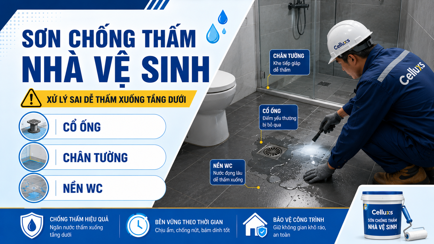 Sơn chống thấm nhà vệ sinh