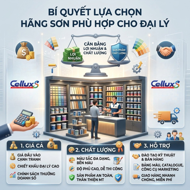 Nên chọn kinh doanh loại sơn nào?